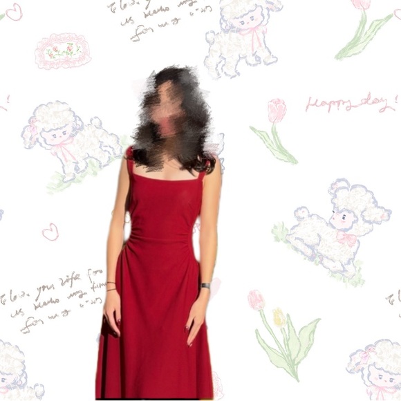 Red Cute Dress Size Small fits medium - Picture 1 of 3